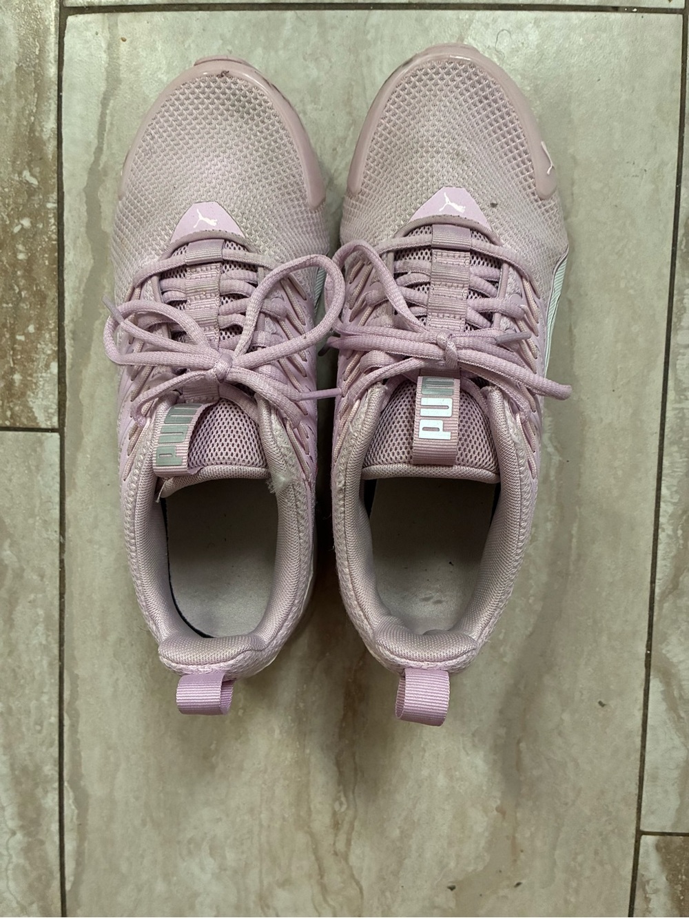 Puma Women’s Pastel Pink Mesh Training Sneakers